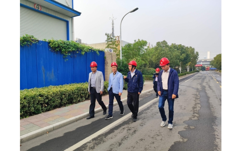 蚌埠市龙子湖区副区长汪四汝一行到海控三鑫走访调研